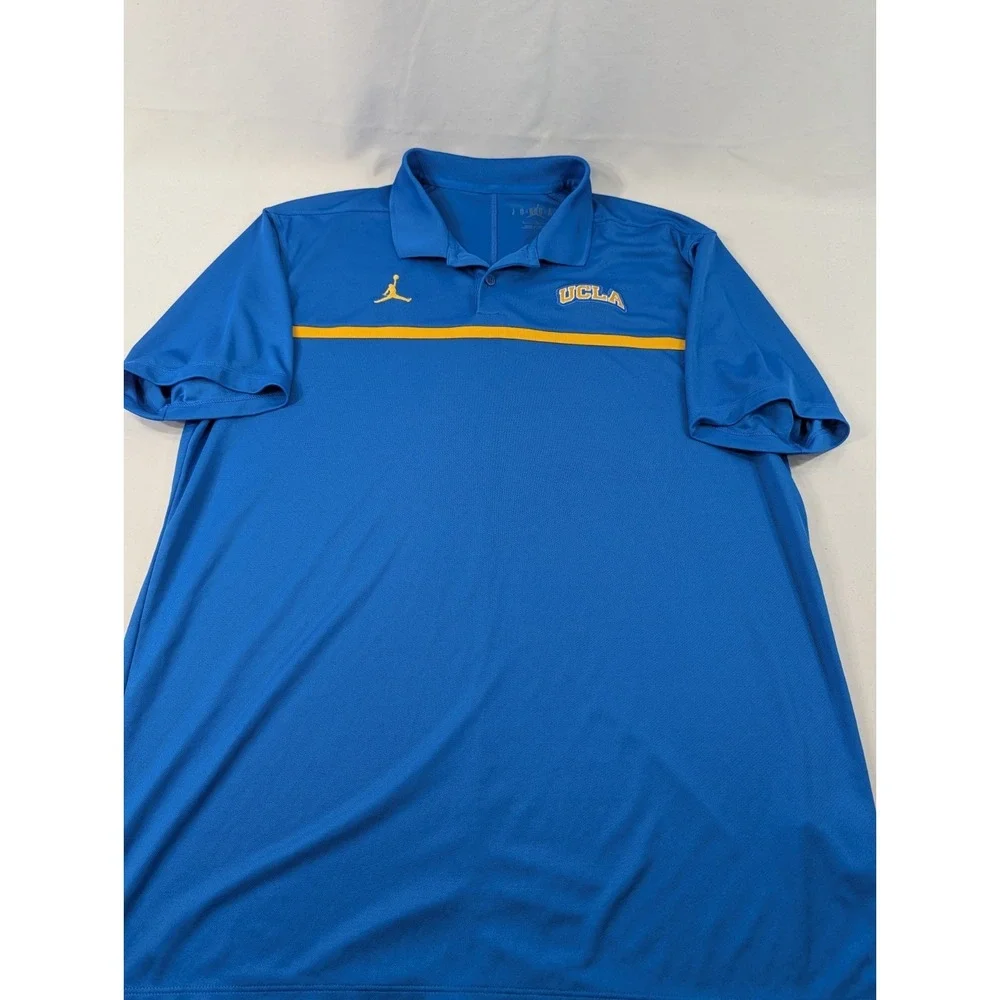 Jordan  Polo Shirt UCLA Bruins Dri Fit Short Sleeve - Modern Fabric‎ Mens Large